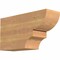 Ekena Millwork Ridgewood Smooth Rafter Tail, Western Red Cedar, 5 1/2"W x 10"H x 18"L RFT06X10X18RID00SWR - alternate 1